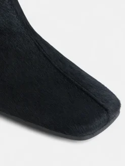 Hot Silbon Botin tacon pelo Negro