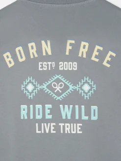 Silbon Camiseta born free Gris