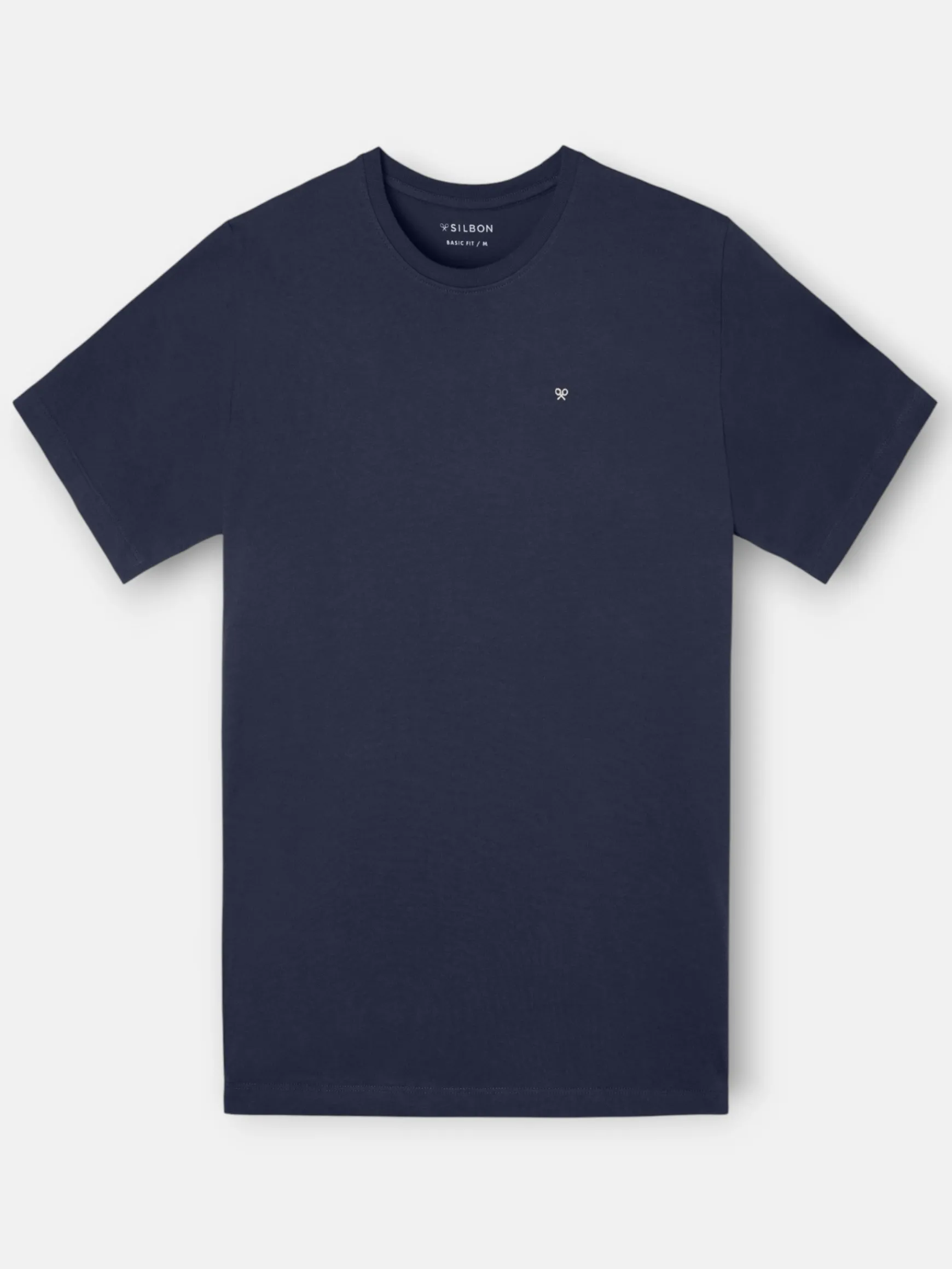 Best Silbon Camiseta clasica special fit minilogo azul marino Azul marino