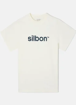 Clearance Silbon Camiseta flock Crema