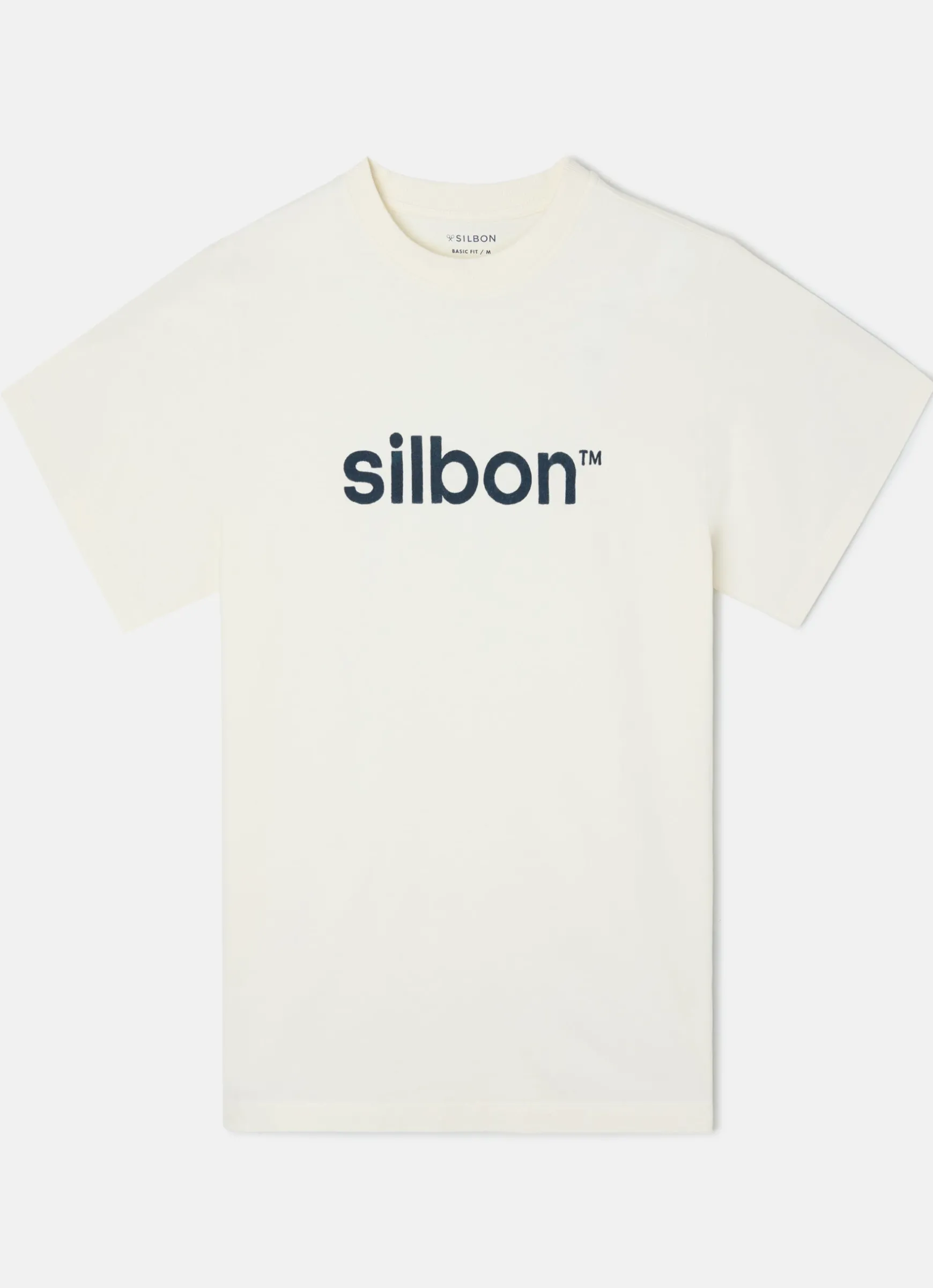 Clearance Silbon Camiseta flock Crema