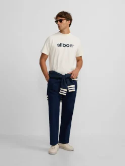Clearance Silbon Camiseta flock Crema