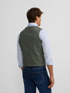 Online Silbon Chaleco multibolsillos Verde