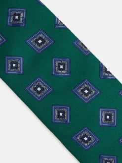 Clearance Silbon Corbata rombo irregular Verde