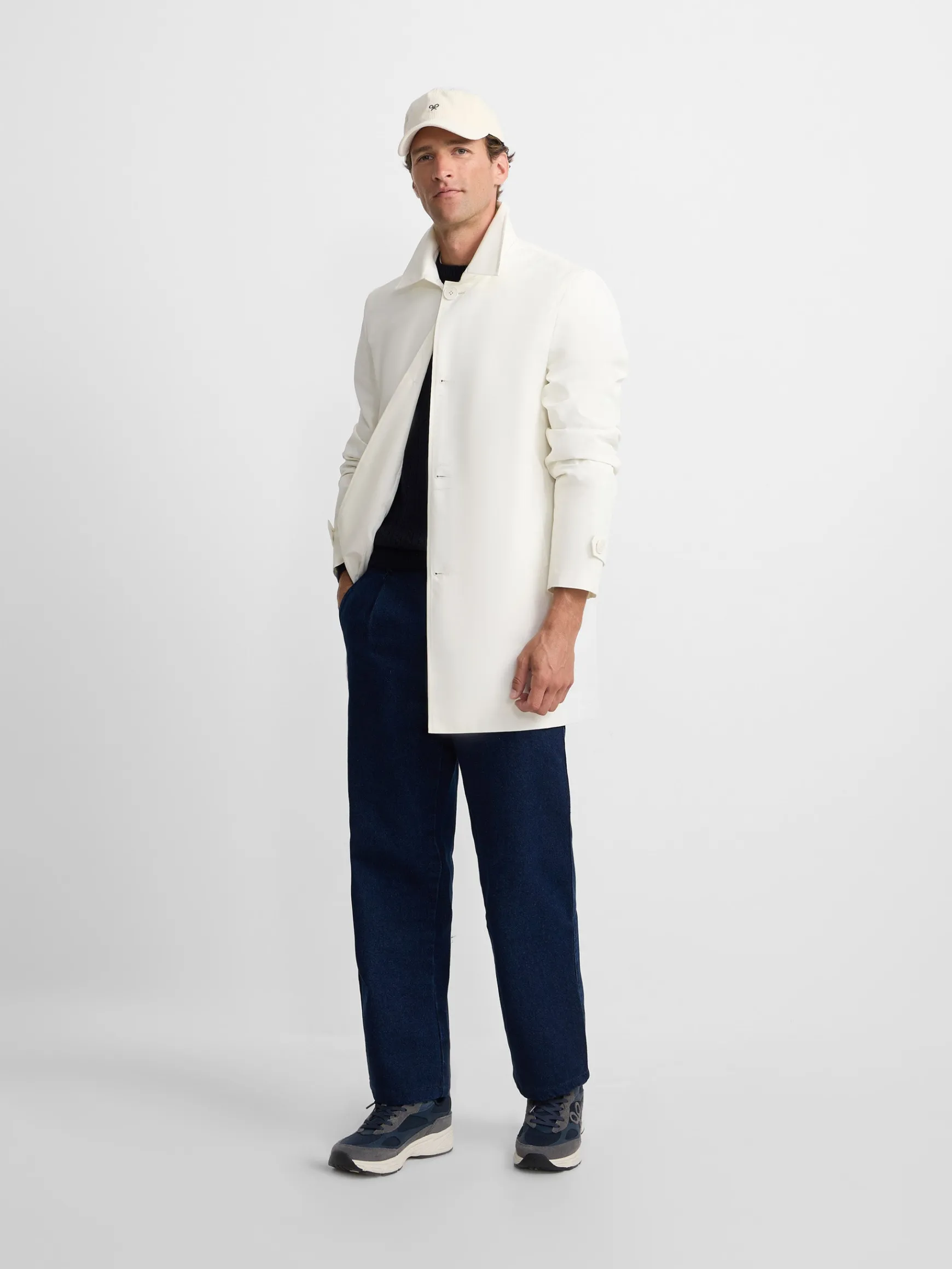 Silbon Gabardina corta Beige