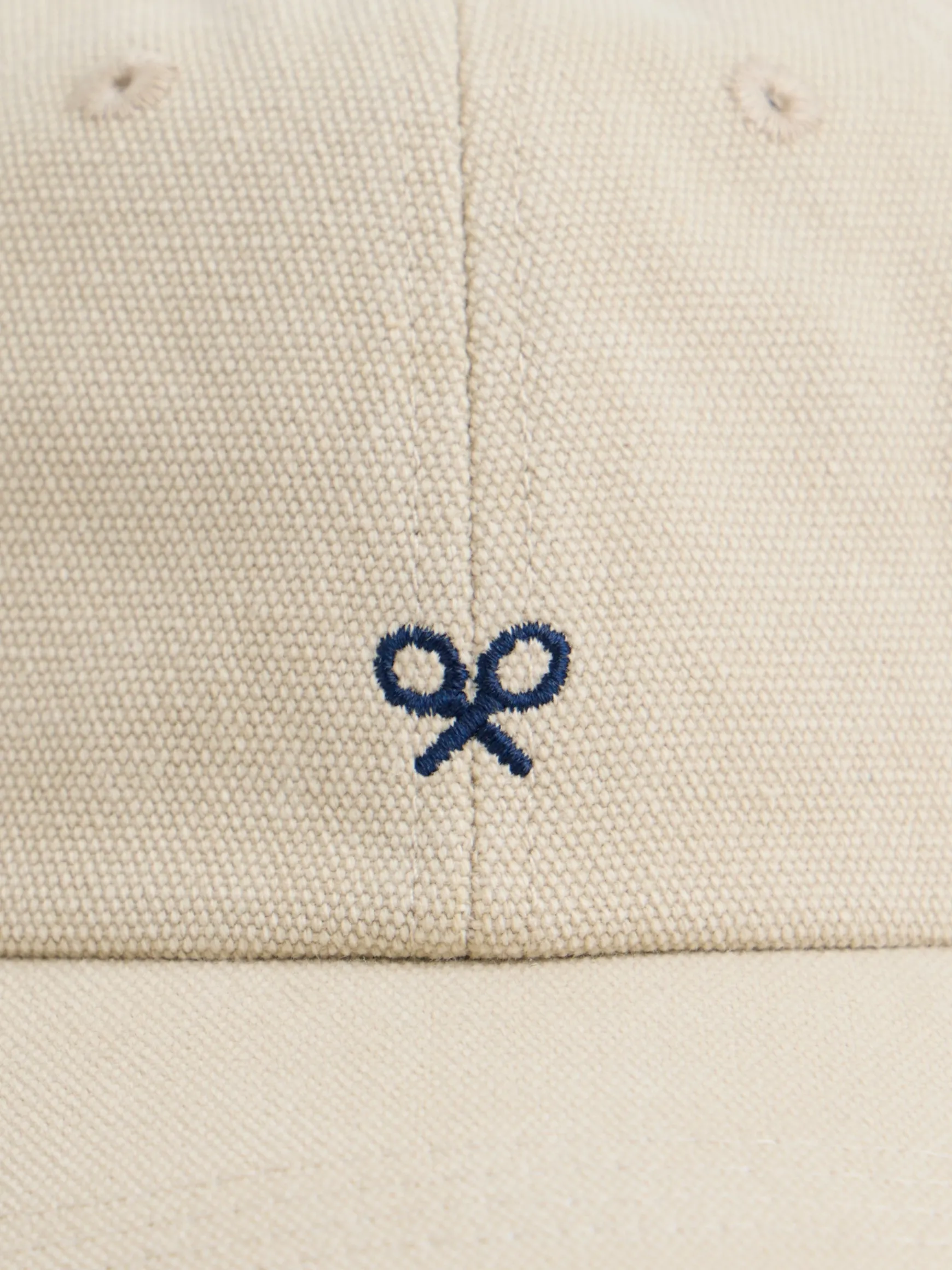 Best Silbon Gorra raquetas bordadas Beige