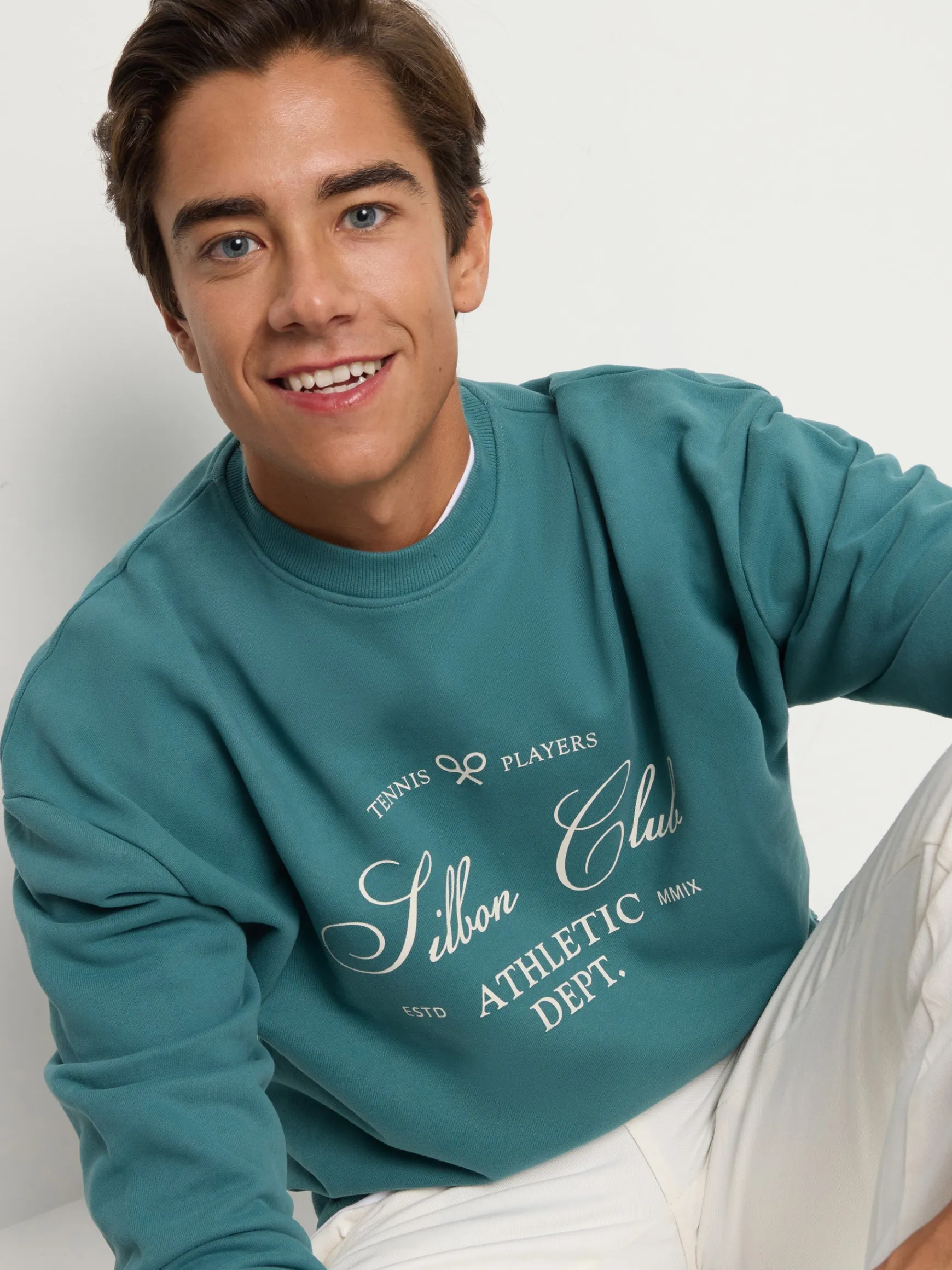 Silbon Sudadera special fit club Petroleo