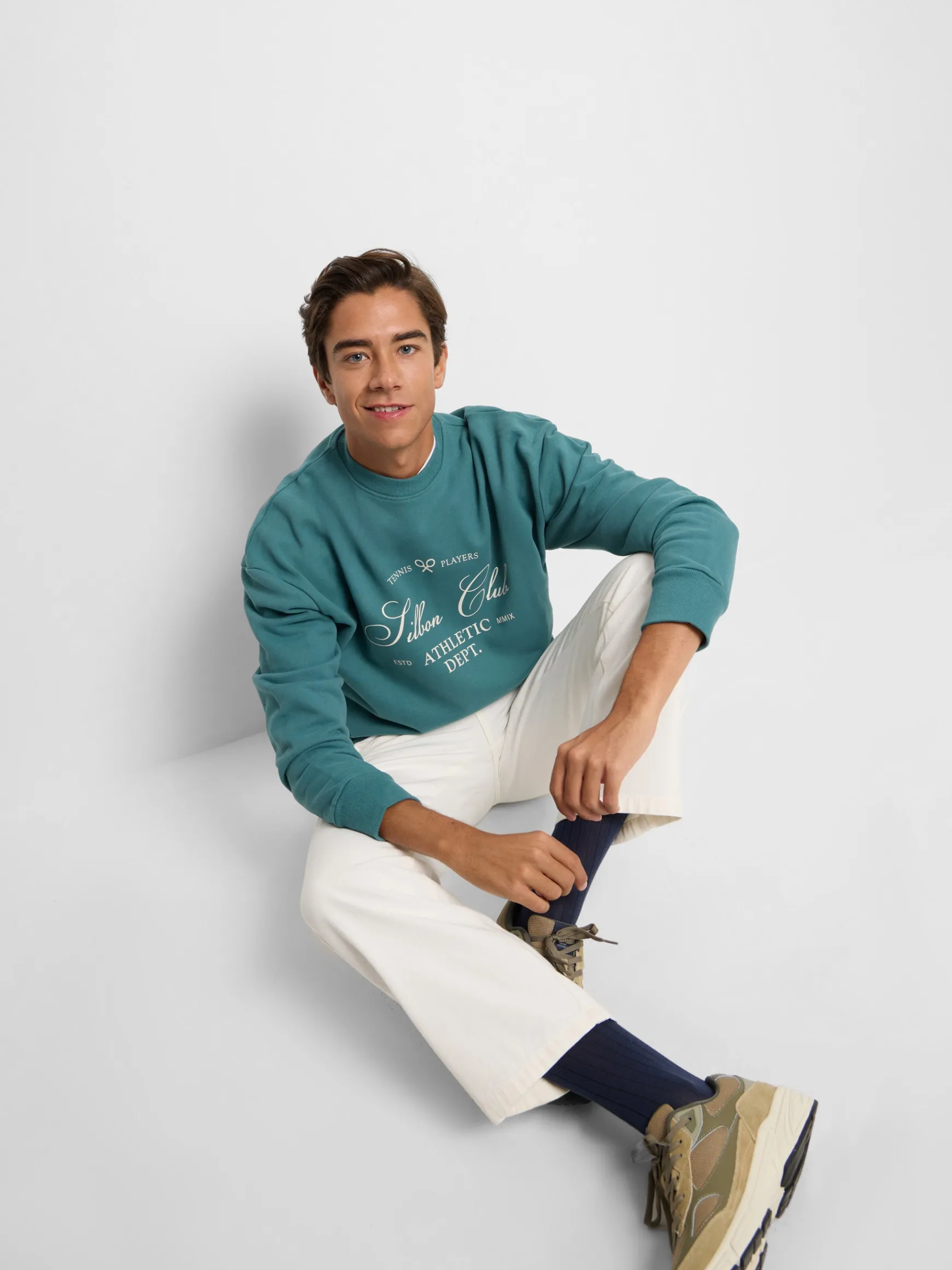 Silbon Sudadera special fit club Petroleo