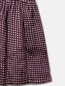Best Silbon Vestido largo estampado geometrico Morados