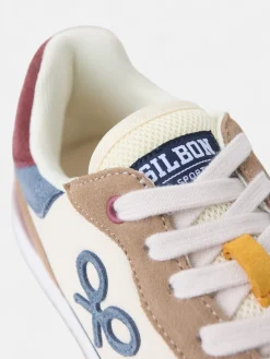 Hot Silbon Zapatilla running multicolor Beige