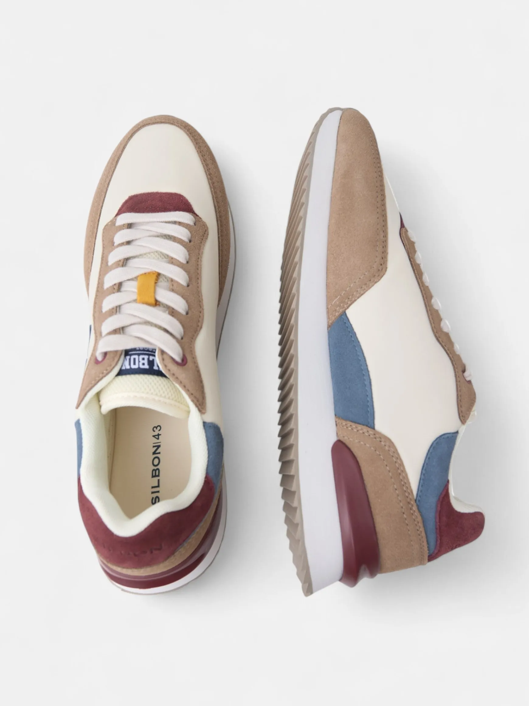 Hot Silbon Zapatilla running multicolor Beige