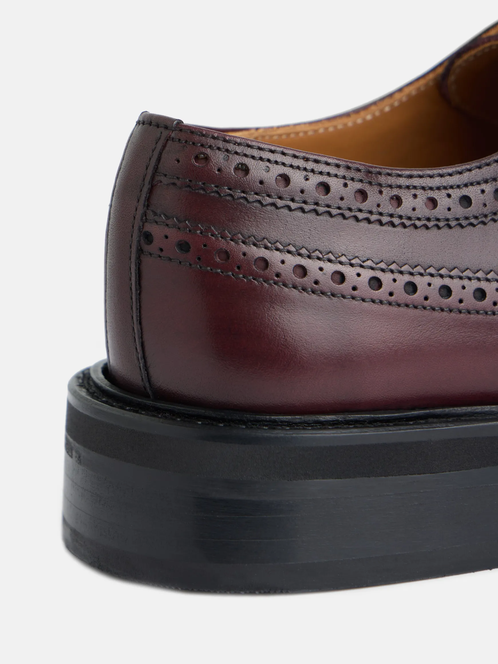 Best Silbon Zapato clasico piel perforado Burdeos