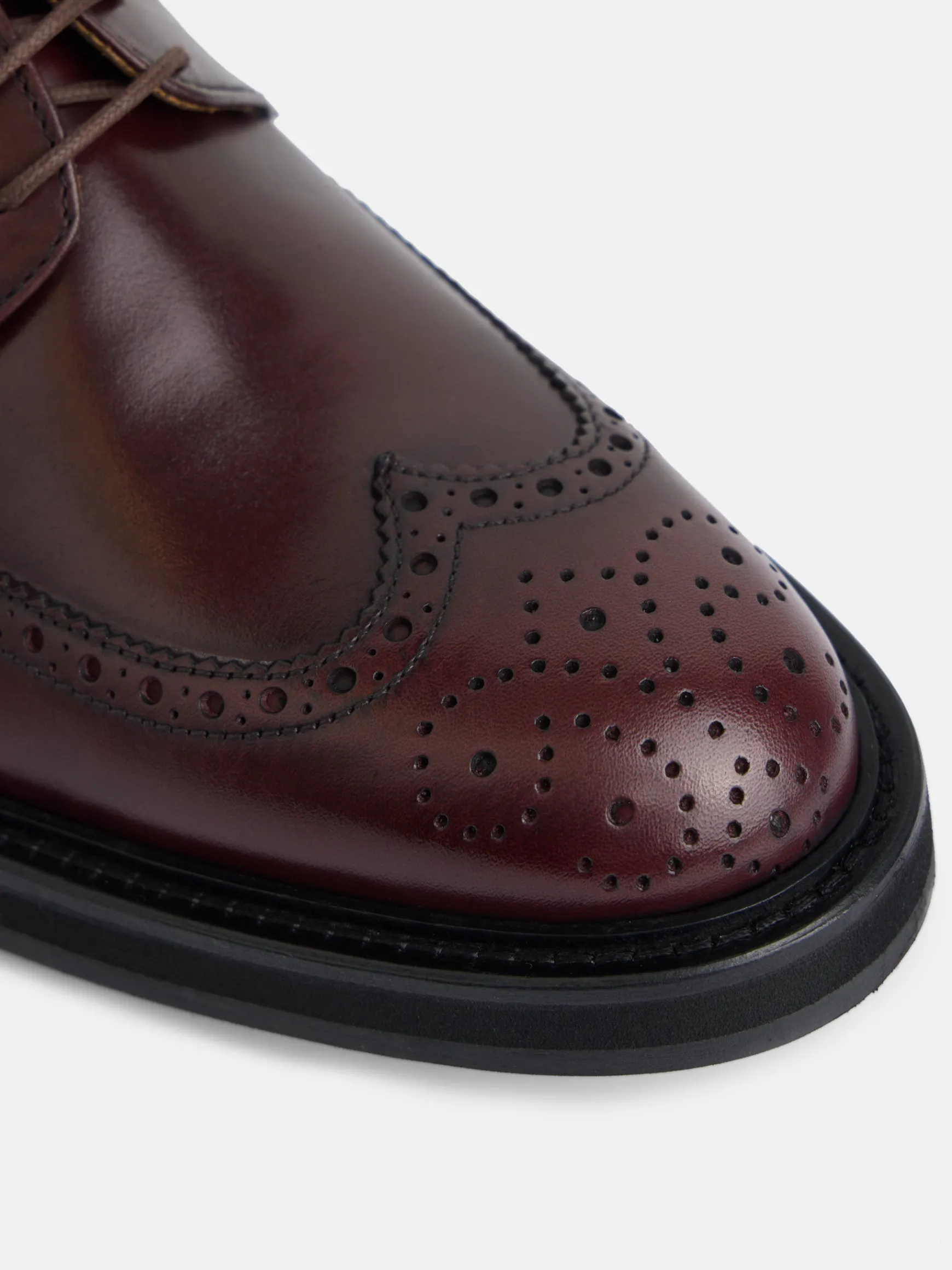 Best Silbon Zapato clasico piel perforado Burdeos