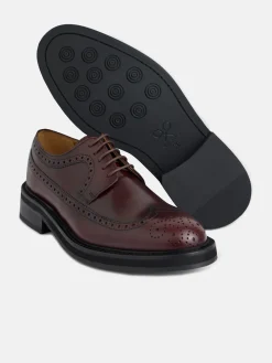 Best Silbon Zapato clasico piel perforado Burdeos