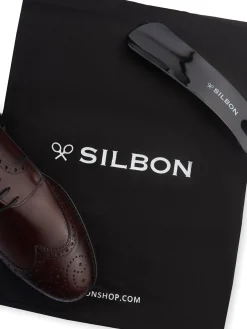 Best Silbon Zapato clasico piel perforado Burdeos