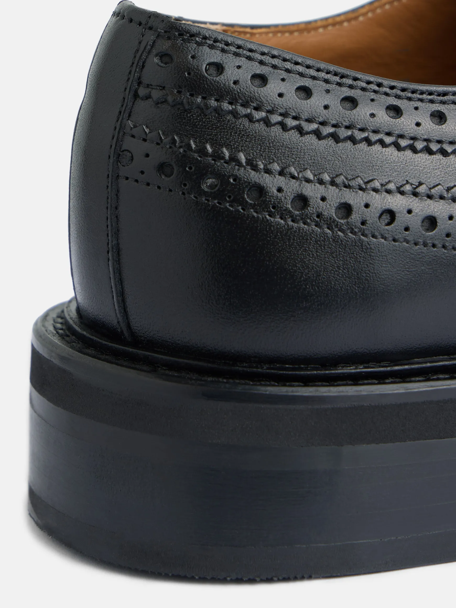 Best Silbon Zapato clasico piel perforado Negro